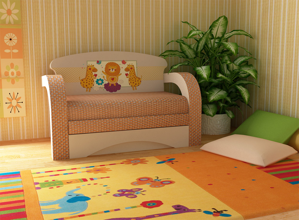 диван в детской комнате - правила выбора